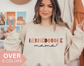 Bernedoodle Mama Shirt, Bernedoodle Mom Sweatshirt, Bernedoodle Gift, Bernedoodle Mama Sweater, Bernedoodle Mama Crewnecck, Doodle Pullover
