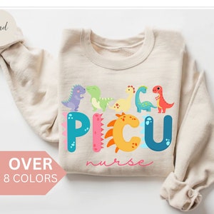 PICU Nurse Sweatshirt, PICU Pediatric Nurse Shirt, PICU Nurse Gift, Nurse Appreciation Gift, Pediatric Intensive Care Unit, Picu Crewneck image 1