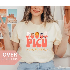 PICU Valentine&#39;s Day Shirt, PICU Nurse T-shirt, PICU Nurse Tshirt, Nurse Appreciation Gift, Pediatric Intensive Care Unit Valentines T shirt