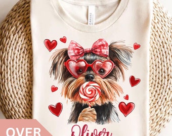Personalized Yorkshire Terrier Shirt, Custom Yorkie Mom T-shirt, Cute Yorkie Gift, Yorkie Mama Tshirt, Yorkie Dad T shirt, Yorkie Tee