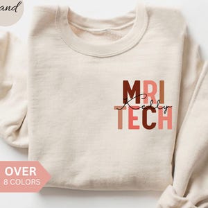 Sudadera personalizada para técnico de resonancia magnética, Camiseta personalizada para técnico de resonancia magnética, Regalo para técnico de resonancia magnética, Regalo de agradecimiento para enfermeros/as, Sudadera de cuello redondo para técnico de resonancia magnética, Regalo para técnico radiólogo