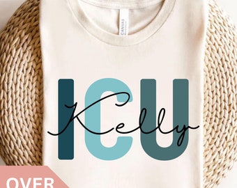 Camisa de enfermera de UCI personalizada, camiseta de enfermera de UCI personalizada, regalo de enfermera de UCI, regalo de agradecimiento a enfermera, camiseta de enfermera de cuidados críticos, camiseta de enfermera de UCI