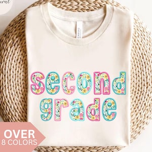 Second Grade Teacher Shirt, Custom Teacher Team T-shirt, Teacher Appreciation Gift, Back to School Teacher Tshirt, 2nd Grade T Shirt, Tee