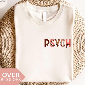 Personalized PSYCH Nurse Shirt, Custom PSYCH Nurse T-shirt, PSYCH Nurse Gift, Nurse Appreciation Gift, Psychiatric Mental Health Nurse Tee