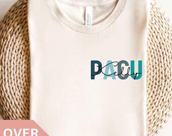 Chemise personnalisée, t-shirt infirmière infirmière, t-shirt infirmière infirmière, t-shirt rose unité de soins post-anesthésie, t-shirt