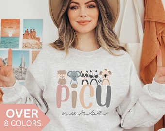 PICU Nurse Sweatshirt, PICU Pediatric Nurse Shirt, PICU Nurse Gift, Nurse Appreciation Gift, Pediatric Intensive Care Unit, Picu Crewneck