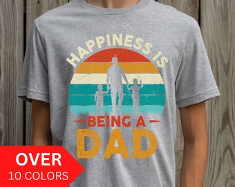 Papa Shirt, Happiness is Being a Dad Shirt, Papa Geschenk, Papa Shirt, Vatertag Shirt, Geschenk für Papa, Papa Geburtstag Geschenk, Papa Shirt, Vater Shirt