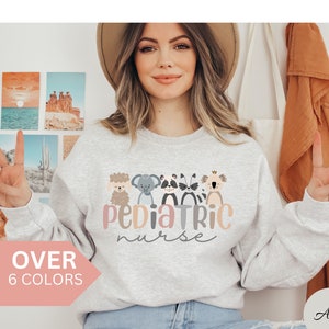 Pediatric Nurse Sweatshirt, PICU Pediatric Nurse Shirt,Pediatric Nurse Gift, Peds Nurse Crewneck,Cute PEDS Nurse Sweater, Nurse Appreciation