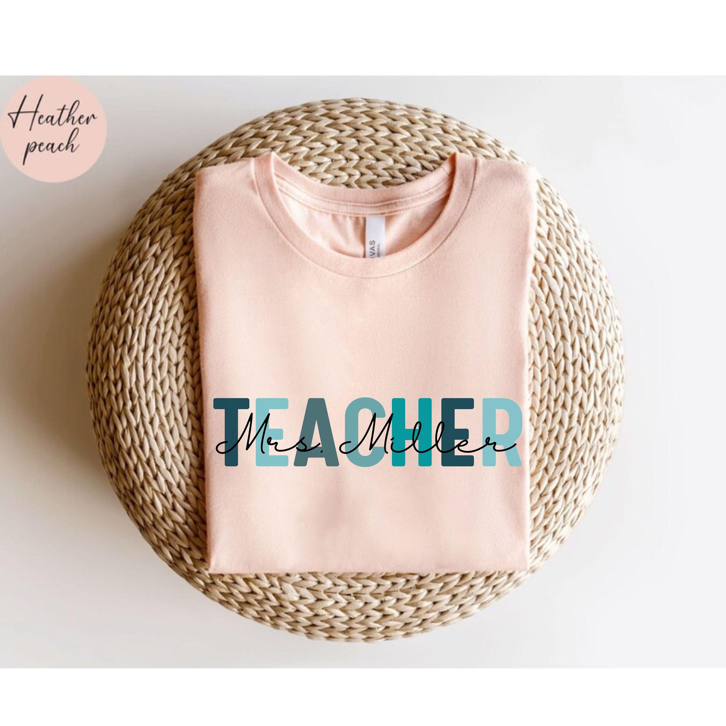 Personalized Teacher Shirt, Custom Teacher T-shirt