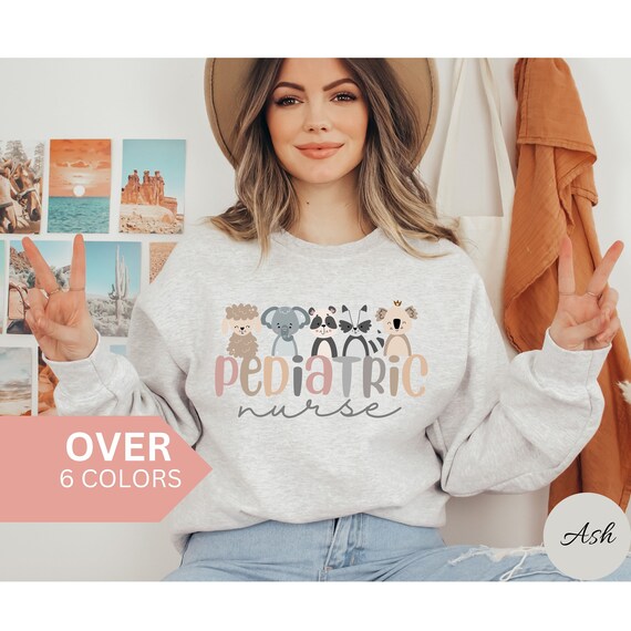 Pediatric Nurse Sweatshirt, PICU Pediatric Nurse Shirt,Pediatric Nurse Gift, Peds Nurse Crewneck,Cute PEDS Nurse Sweater, Nurse Appreciation
