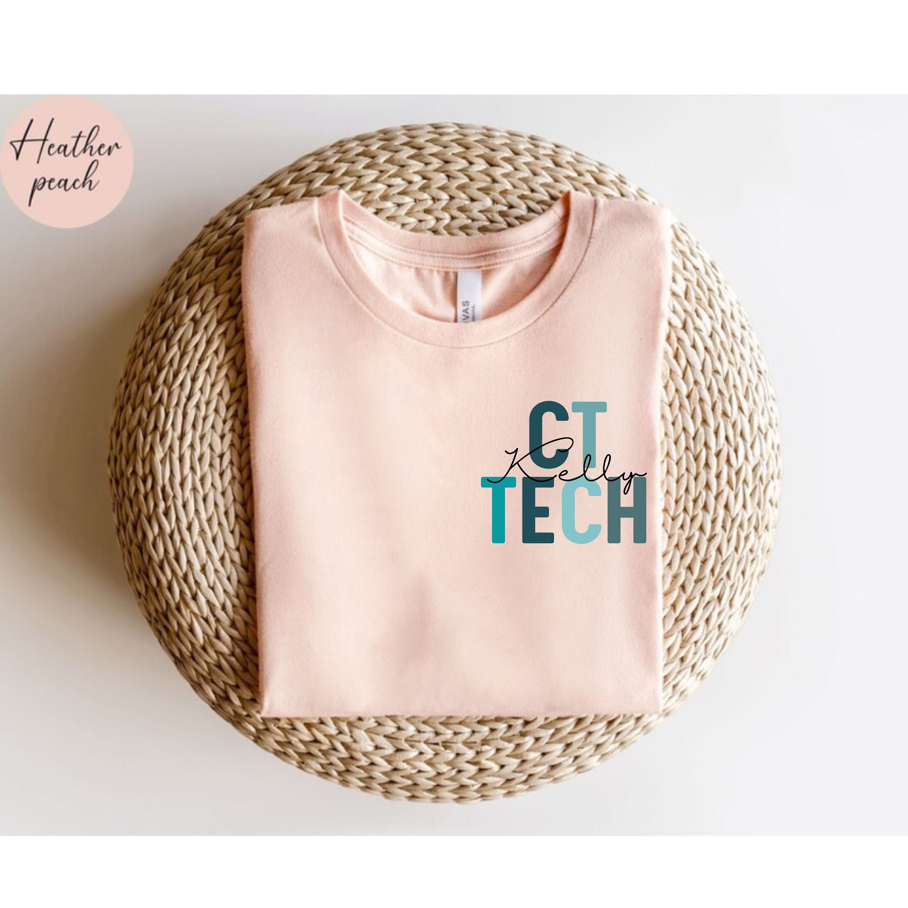Personalized CT Tech Tech Shirt, Custom CT Technologist T-shirt, CT ...