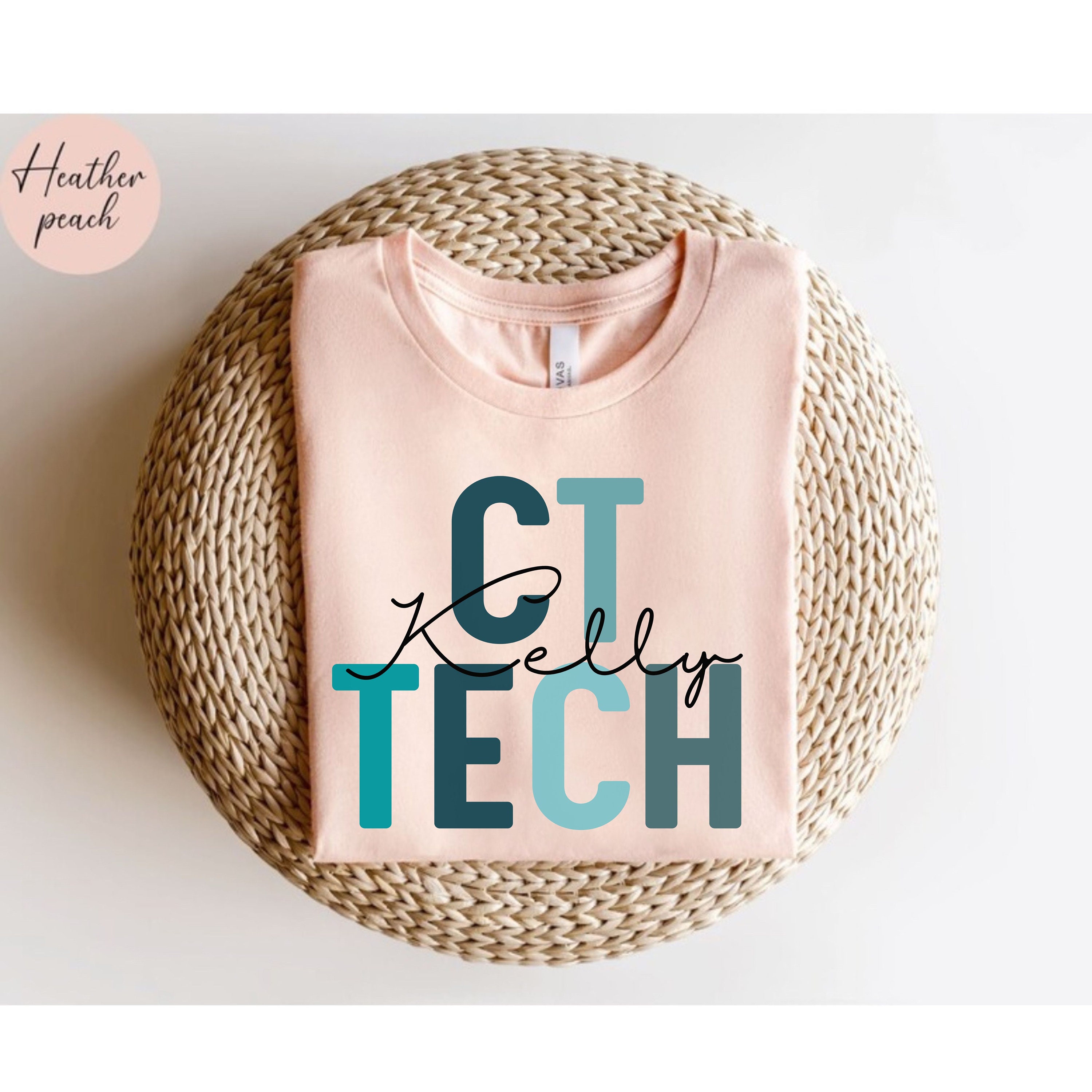 Personalized CT Tech Tech Shirt, Custom CT Technologist T-shirt, CT ...