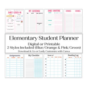 Kids&#39; Planner and Checklist Bundle