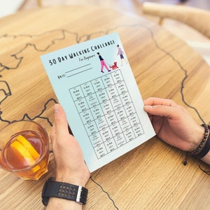 30 Days Walking Challenge Printable Workout Plan | Fitness Tracker ...