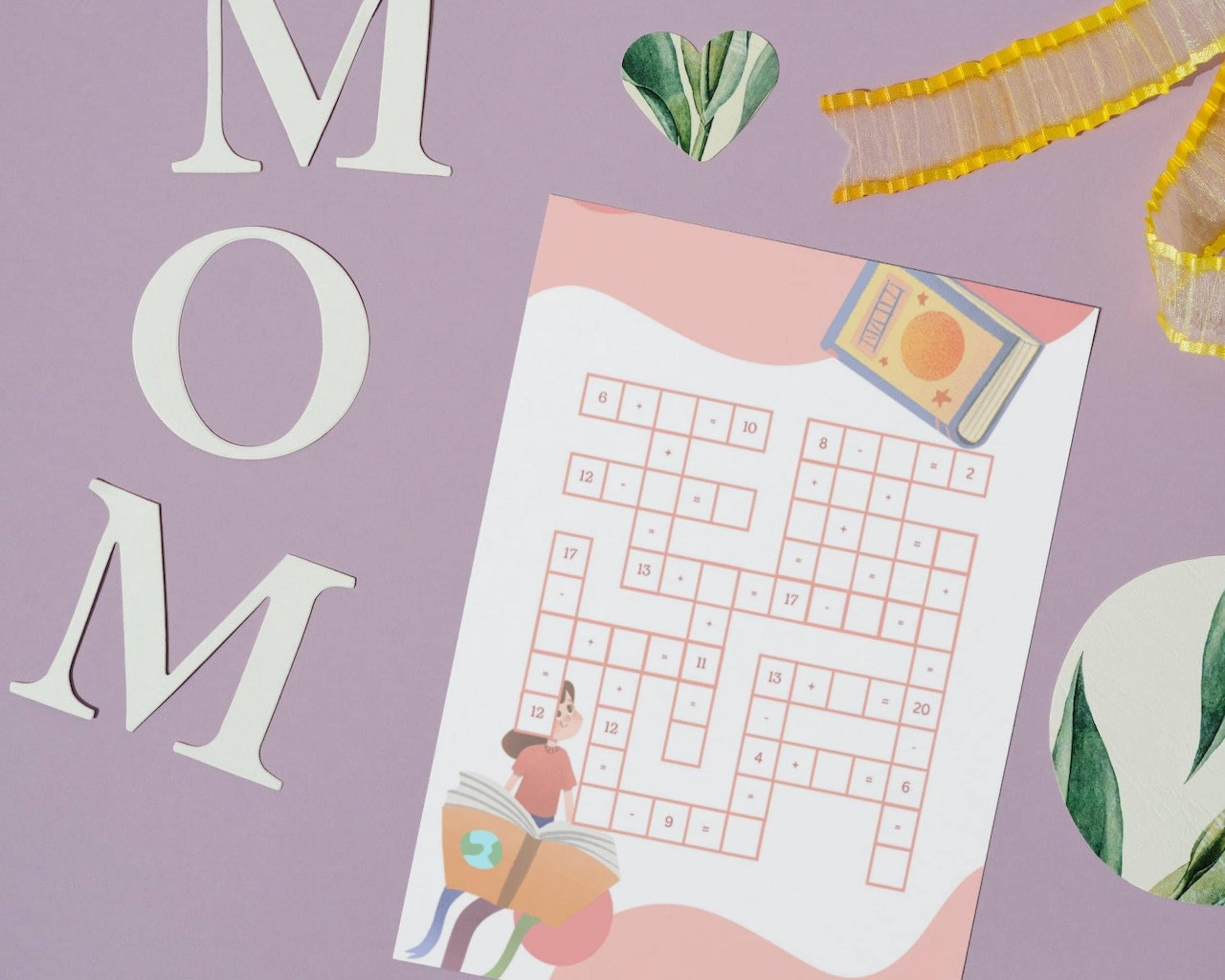 Math Crossword for Kids | Printable Math Worksheets for Education ...
