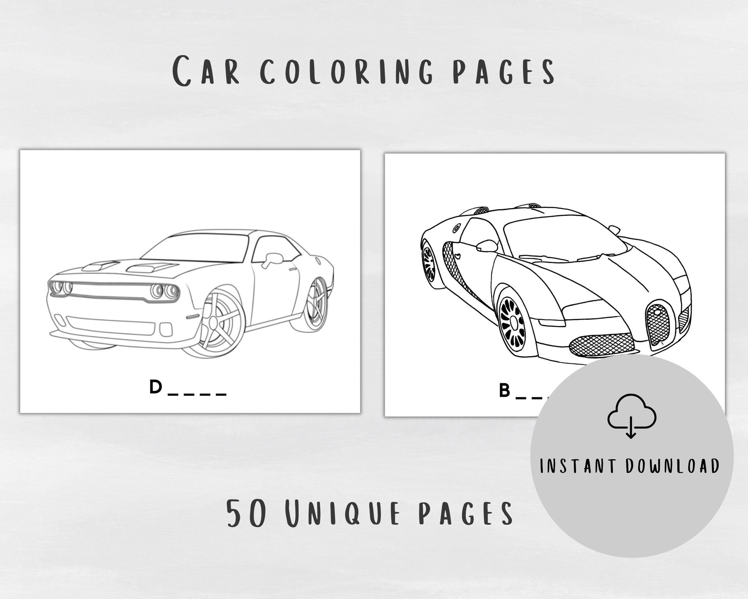 50 Car Coloring Pages For Kids With Car Names Coloring Sheets For Car 