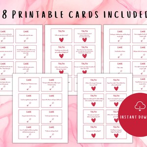 Printable Game for Couples Truth or Dare Valentine’s Edition | Question ...