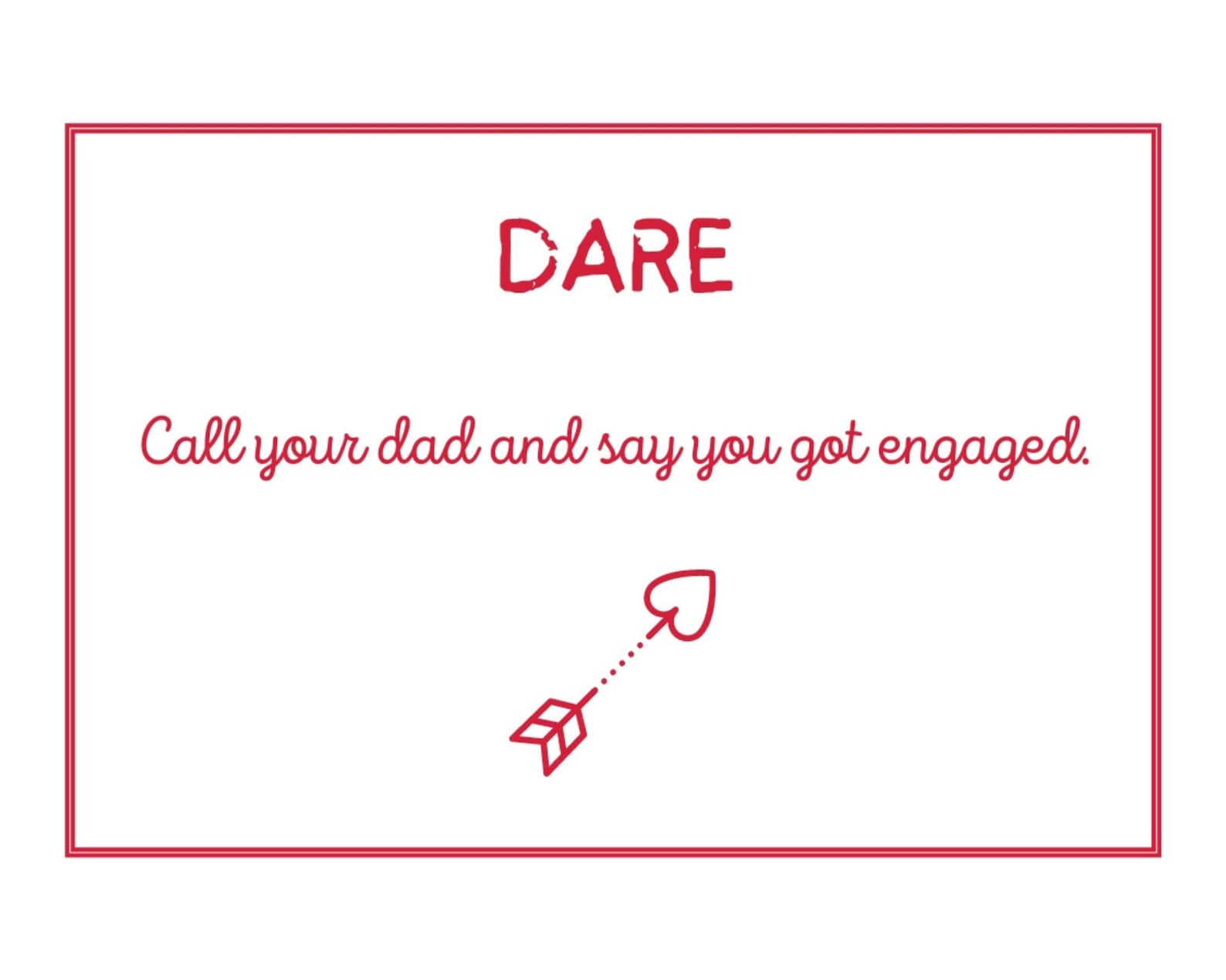 Printable Game for Couples Truth or Dare Valentine’s Edition | Question ...