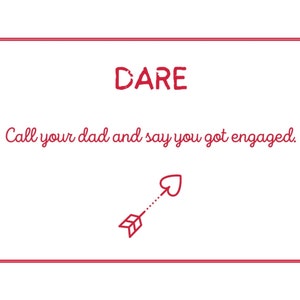 Printable Game for Couples Truth or Dare Valentine’s Edition | Question ...