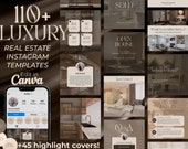 Luxury Real Estate Instagram Templates | Canva Realtor Branding Pack (Digital)