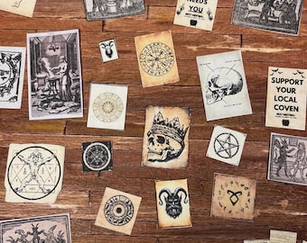 Miniature Witchy Spells Book: Dollhouse Gothic Decor (Digital Download)