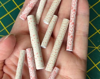 Miniature Valentine's Wrapping Paper: Dollhouse DIY (Digital Download)