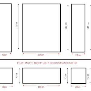 Custom Order for Emma LE COUNT, DIY Wall Moulding Kit, Wall Moulding Kit, Ready For Assembly Wall Paneling Kit, Wall Trim Kit