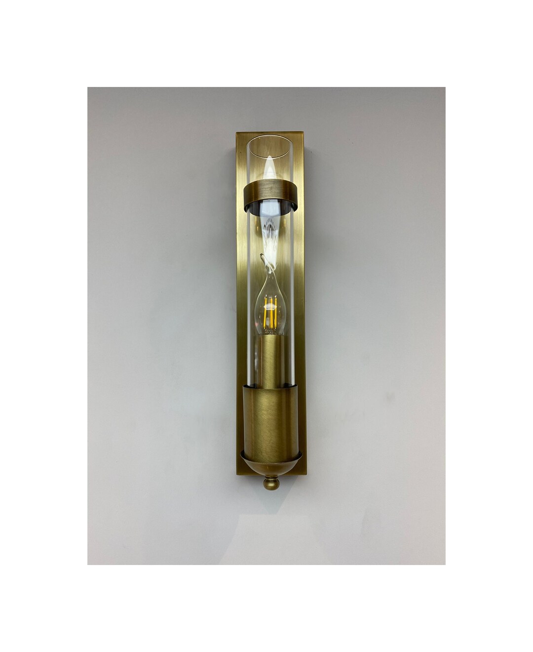 Modern Glass Wall Lamp, Modern Wall Light, Art Deco Handmade Bathroom ...
