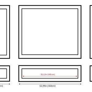 Costum Order for Nick,  Ready For Assembly Wall Paneling Kit, Wall Trim Kit, DIY Wall Molding