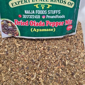 Ayamase Pepper Mix: Easy Ofada Stew (200g) A blend of green peppers and spices