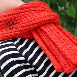 KNITTING PATTERN - Brioche Scarf /Just a scarf/Women Scarf/Мens Scarf/Gift for him/Beginner friendly/English/Ribbed Scarf/Chunky Scarf