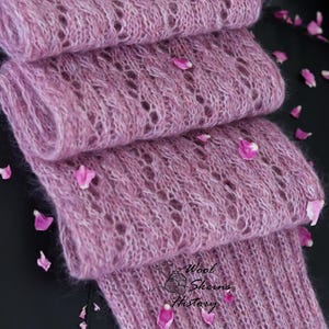 KNITTING PATTERN- Sweater scarf/Scarf/Wrap Knitting Pattern/Scarf with sleeves/Lightweight Mohair Shawl/Lace sweater scarf/For Beginners