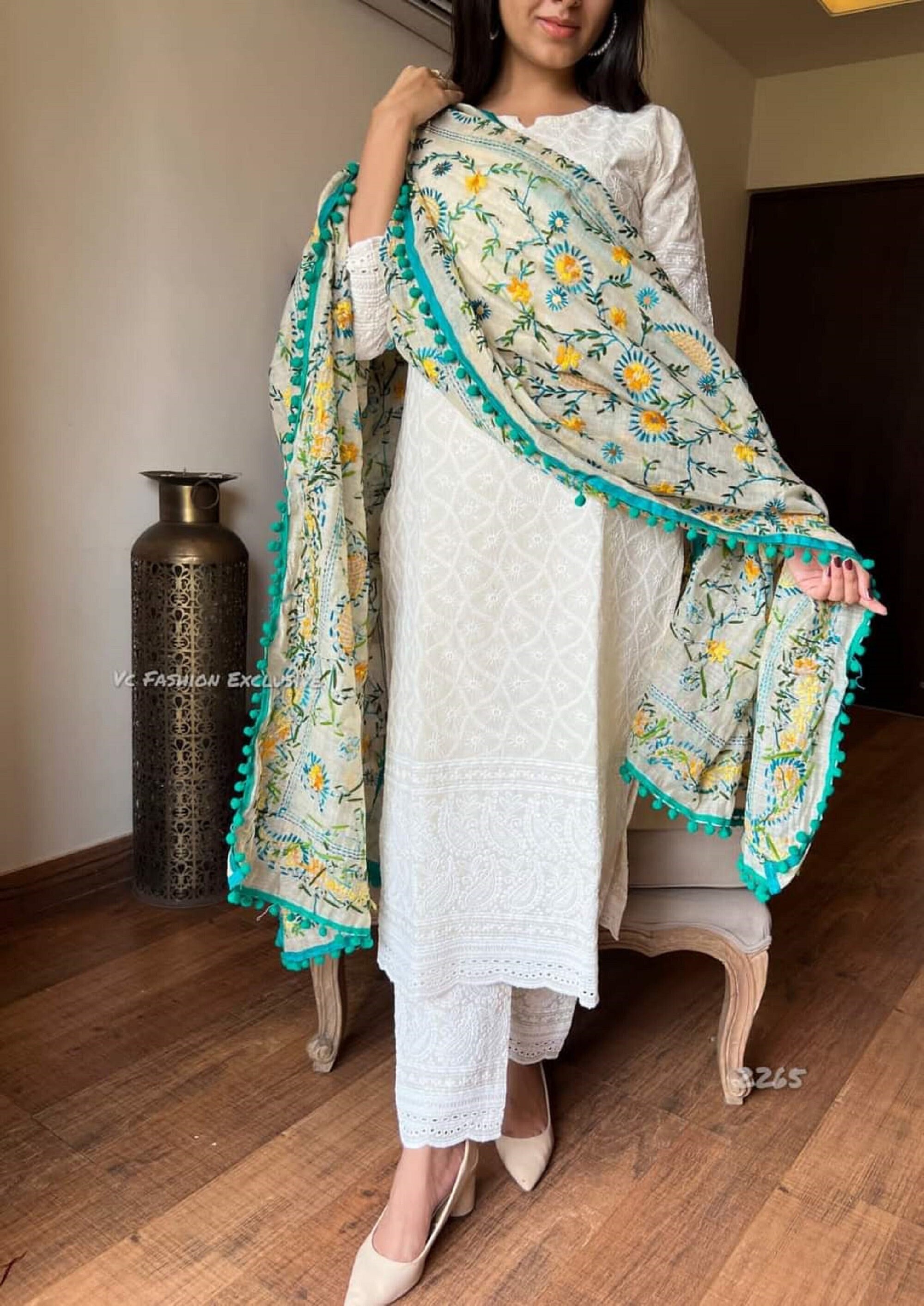 Kurta pajama with phulkari new arrivals
