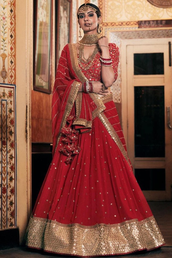 Bridal red punjabi salwar kameez Pakistani suit – Saffronfashionindia