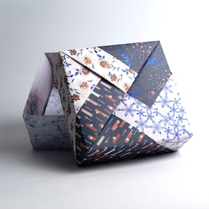 Box Origami FLORISTIC (16x16cm ou 19x19cm) couleur au choix
