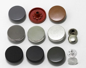 Rivets métalliques : 10 boutons-pression pour bricolage jeans, vestes, cuir