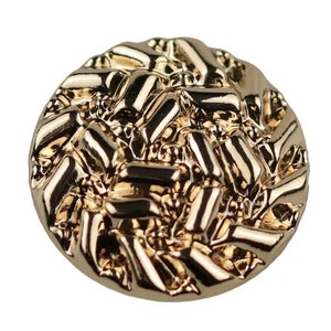 Metal Relief Buttons-6Pcs Gold/Gun/Silver Button for Sewing-Blazer/Jacket/Coat/Sweater