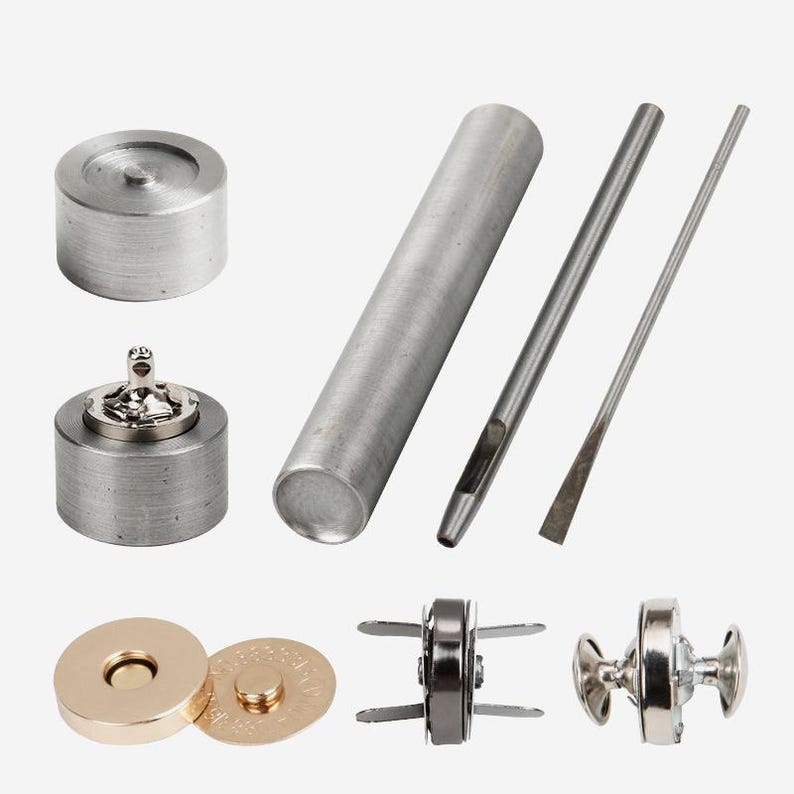 Magnetite Rivet Magnetic Rivet Tool Kit: Manual Press Stud Snap, Popper & Eyelet ...