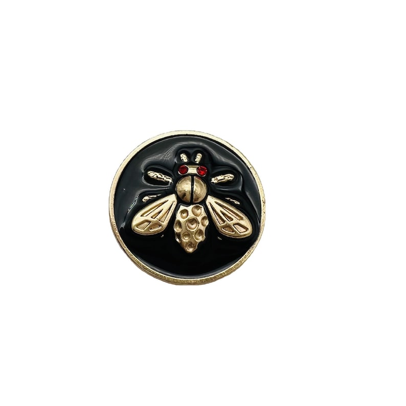 Metal Bee Buttons-6Pcs Gold/Silver/Matte Gold Button for Sewing Blazer/Cardigan/Coat/Sweater image 4