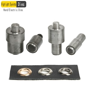 Eyelet Hand Press Dies-5mm-17mm Highlight Grommet Setter Tool Set for Foot Press/Electric Machine