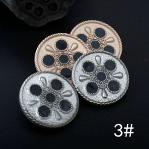 Metal Star Moon Buttons-6Pcs Silver/Gun/Gold Black Button for Sewing-Shirt/Suit/Blazer/Jacket/Coat/Sweater/Cardigan image 7