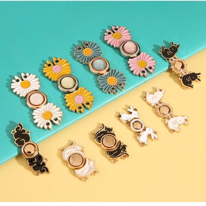 10 PCS 8mm inner Diameter Tiny Overall Buckles and Studs, in 4 Colors, for  Doll Sewing Projects, Mini Craft Supply 