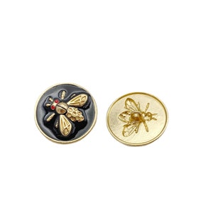 Metal Bee Buttons-6Pcs Gold/Silver/Matte Gold Button for Sewing Blazer/Cardigan/Coat/Sweater zdjęcie 5