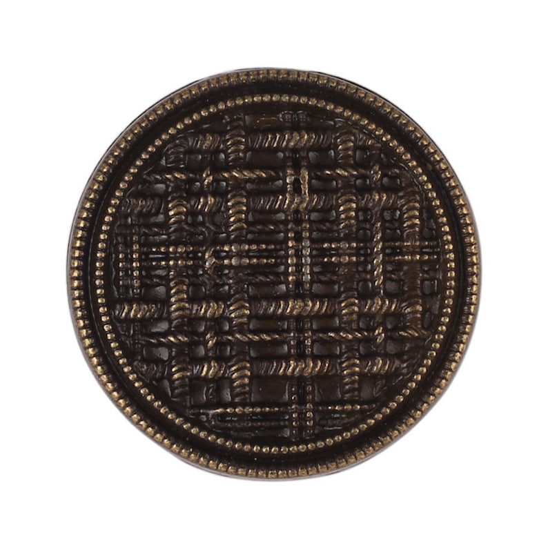 Metal Weave Buttons-6Pcs Black Gold/Bronze/Nickel Grid Button for Sewing-Sweater/Blazer/Jacket/Coat image 5