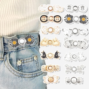 1pc Waistband Tightener Fixing Buckle, Suitable For Dress, Jeans, Skirt,  Fixing Brooch, Button And Waistband