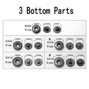 EXCEART 10 Set Druckknöpfe Bronze - Vintage Blumen Design Für Leder