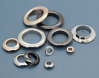 Metal Eyelet Grommet-20/50Pcs Highlight Snap Ring for Down Jacket/Shoe/Belt/Handbags/Luggage/Purse/Hat/Curtain