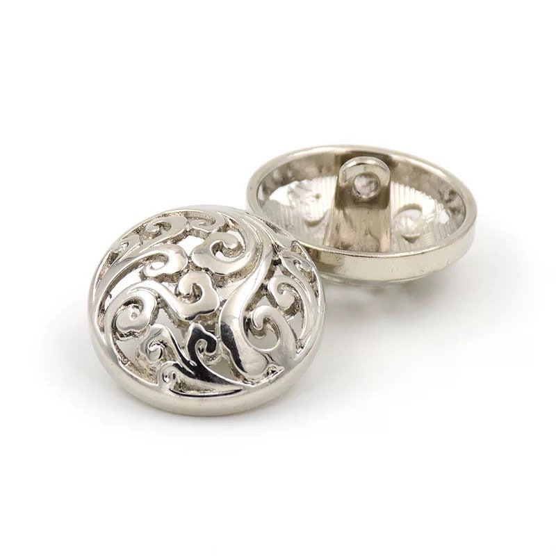 10 Pulsanti In Metallo Oro 25mm - Per Denim, Cappotti, Giacche, Abiti - Foto 12