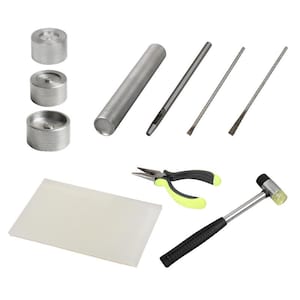 Magnetic Rivet Tool Kit-Manual Installation for Rivet/Press Stud/Popper/Prong Button/Jeans/Eyelet