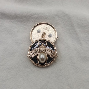 6 boutons en métal avec perle d'abeille, 23 mm, or rose, pour blazer/veste/manteau/cardigan image 6
